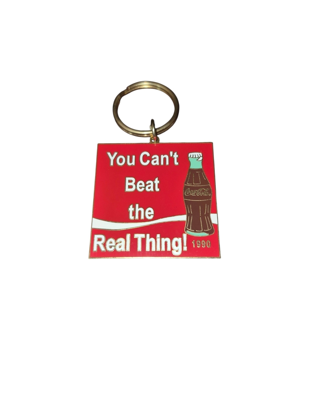 Coca-Cola "You Can't Beat The Real Thing" Keychain